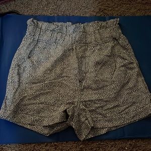 Thread + supply black and white dotted shorts